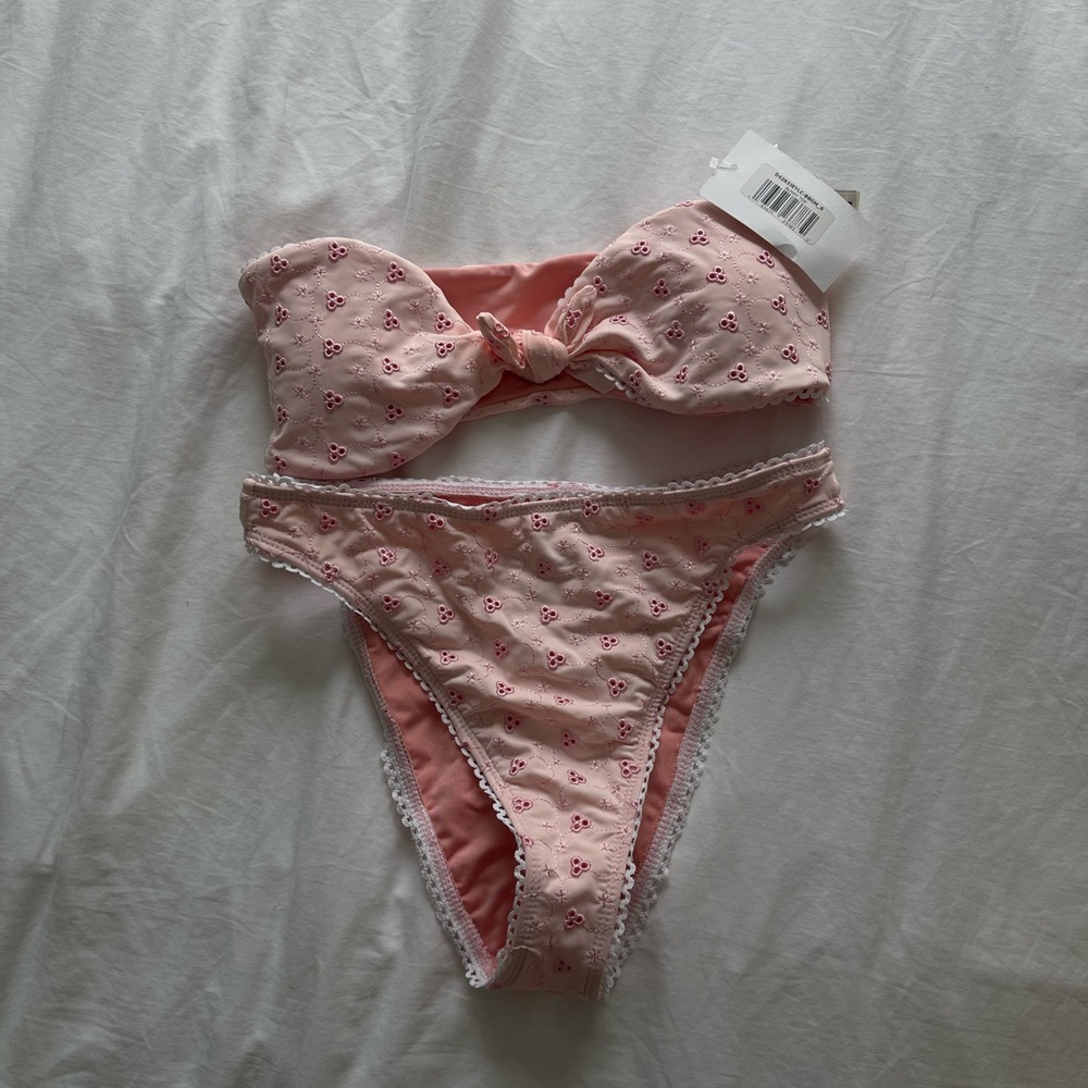Pink Floral Bikini Set